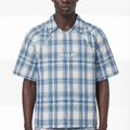 Guapi Ice Blue Plaid Tee