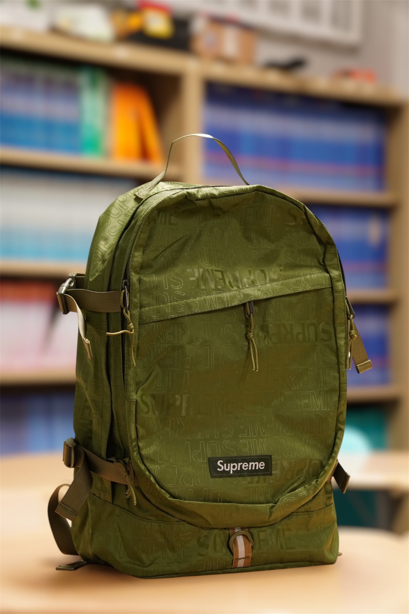 Green Supreme Big Bookbag
