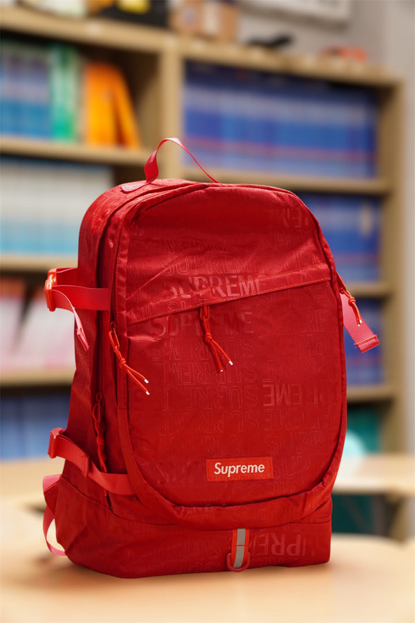 Red Supreme Big Bookbag