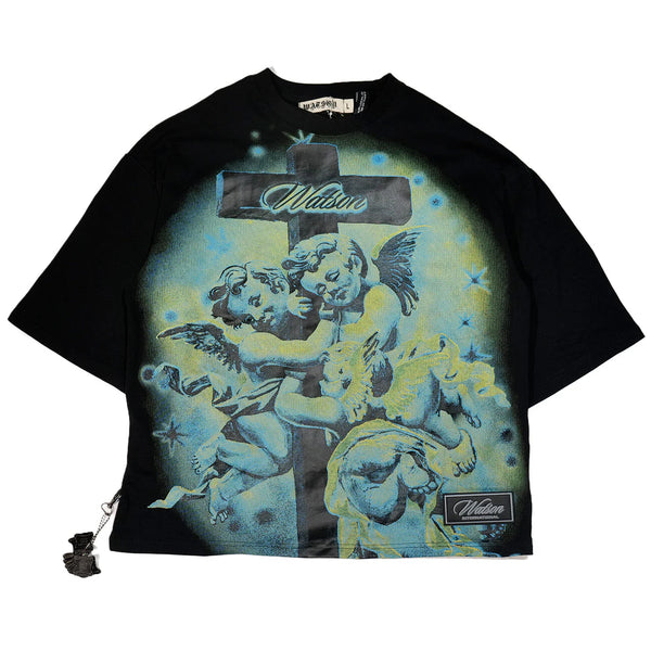 WATSON CALM HEARTS BLACK TEE