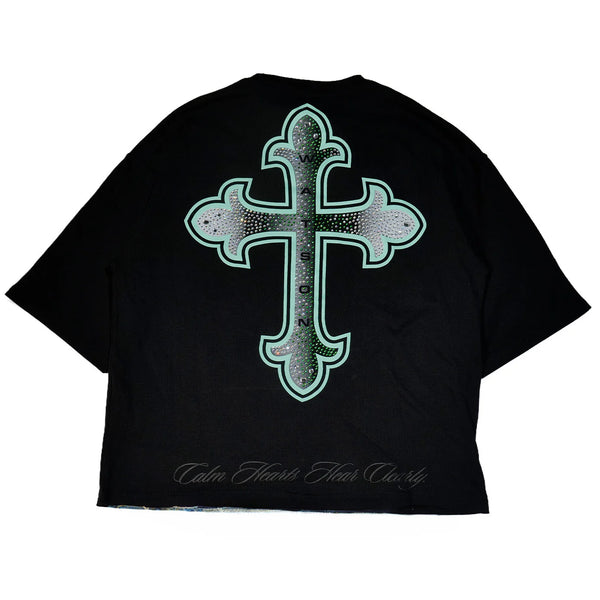 WATSON CALM HEARTS BLACK TEE