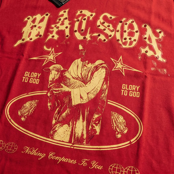 WATSON GLORY TO GOD RED TEE