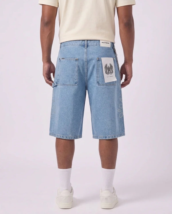 WATSON LIGHT WASH CARPENTER SHORT